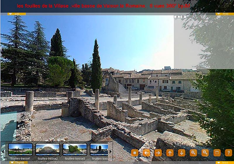 cliquez pour voir la visite virtuelle des fouilles de la villasse
