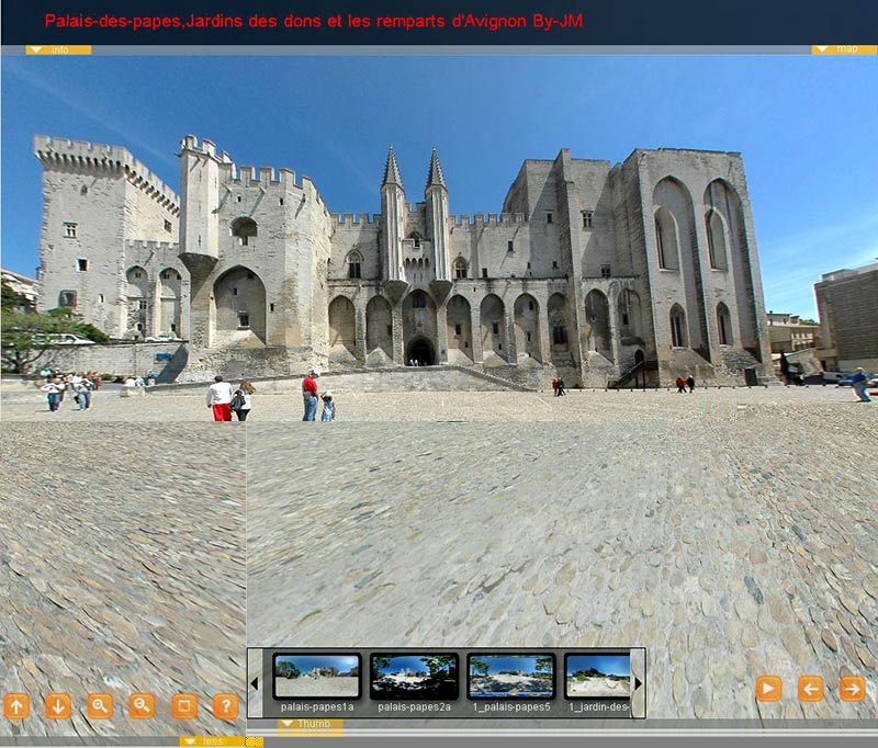 Cliquez pour voir la visite virtuelle palais des Papes