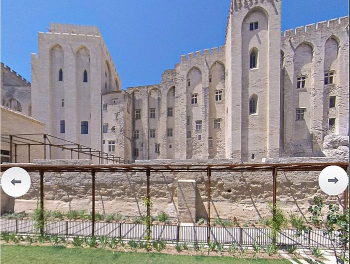 Cliquez pour voir la visite virtuelle palais des Papes