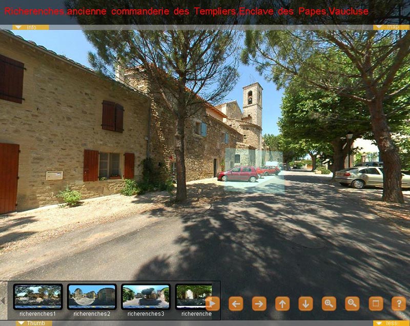 cliquez visite virtuelle de Richerenches ancienne commaderie des Templiers ,Enclave des Papes ,Haut-Vaucluse