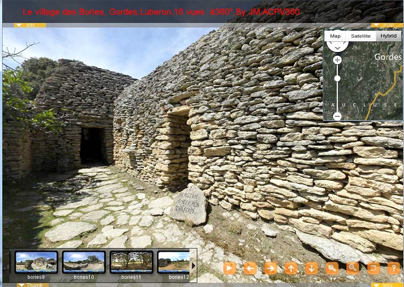 Voir la visite virtuelle du village des bories à Gordes