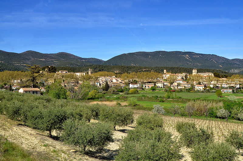the village of Cucuron,and the  Luberon