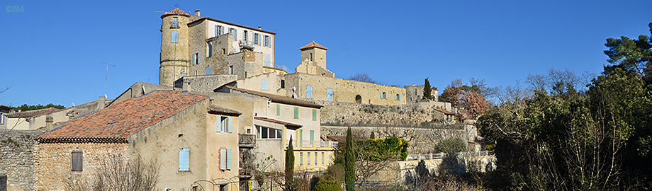 Panorama du village de La Bastide des  Jourdans 