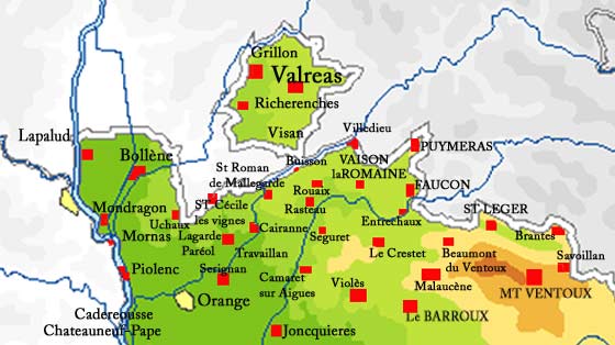 Carte du Haut Vaucluse
