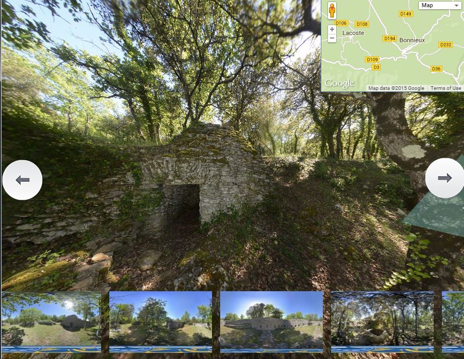 cliquez pour voir la visite virtuelle a 360° de l'enclos des Bories