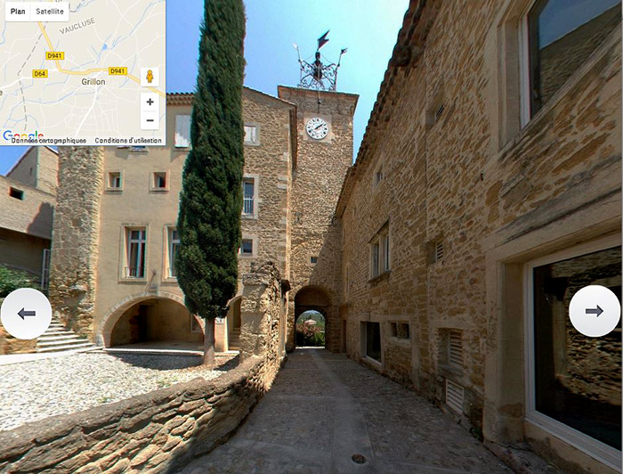 Cliquez  pour voir  la Visite virtuelle de Grillon ,Haut-Vaucluse