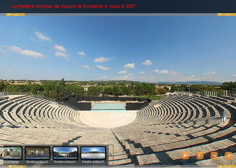 visite virtuelle théatre antique de Vaison