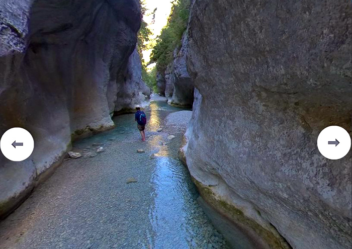 Gorges du Toulourenc la  visite virtuelleà 360°