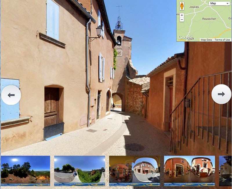 Village de Roussillon,cliquez  pour voir la visite virtuelle