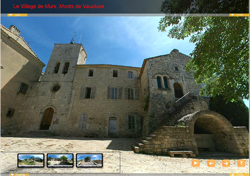 Cliquezpour voir la visite virtuelle de Murs,3 vues a 360°