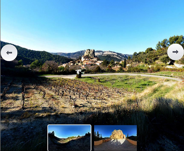 Cliquez pour voir la visite virtuelle 360° de la roque alric